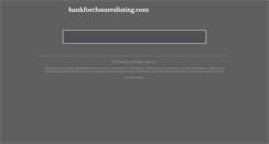 Desktop Screenshot of bankforclosureslisting.com