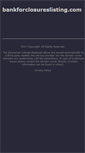 Mobile Screenshot of bankforclosureslisting.com