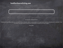 Tablet Screenshot of bankforclosureslisting.com